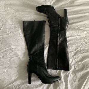 Barney’s New York Leather Heel Boots